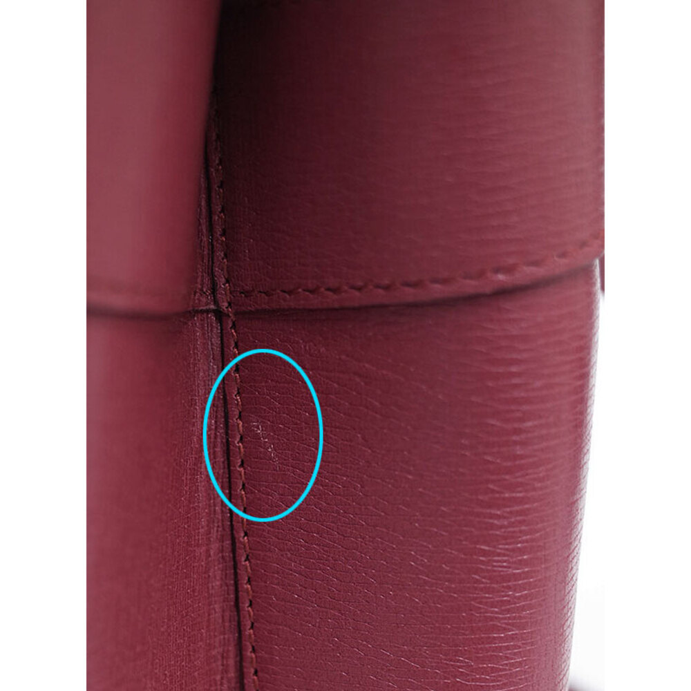 GUCCI Horsebit Bright Bit Tote Bag Red - Picture 7 of 9